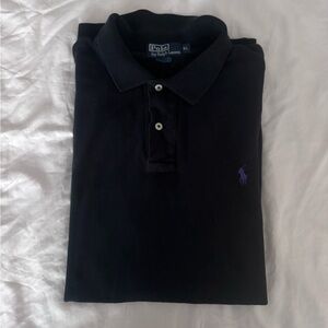 Polo Ralph Lauren Black best seller polo with purple logo